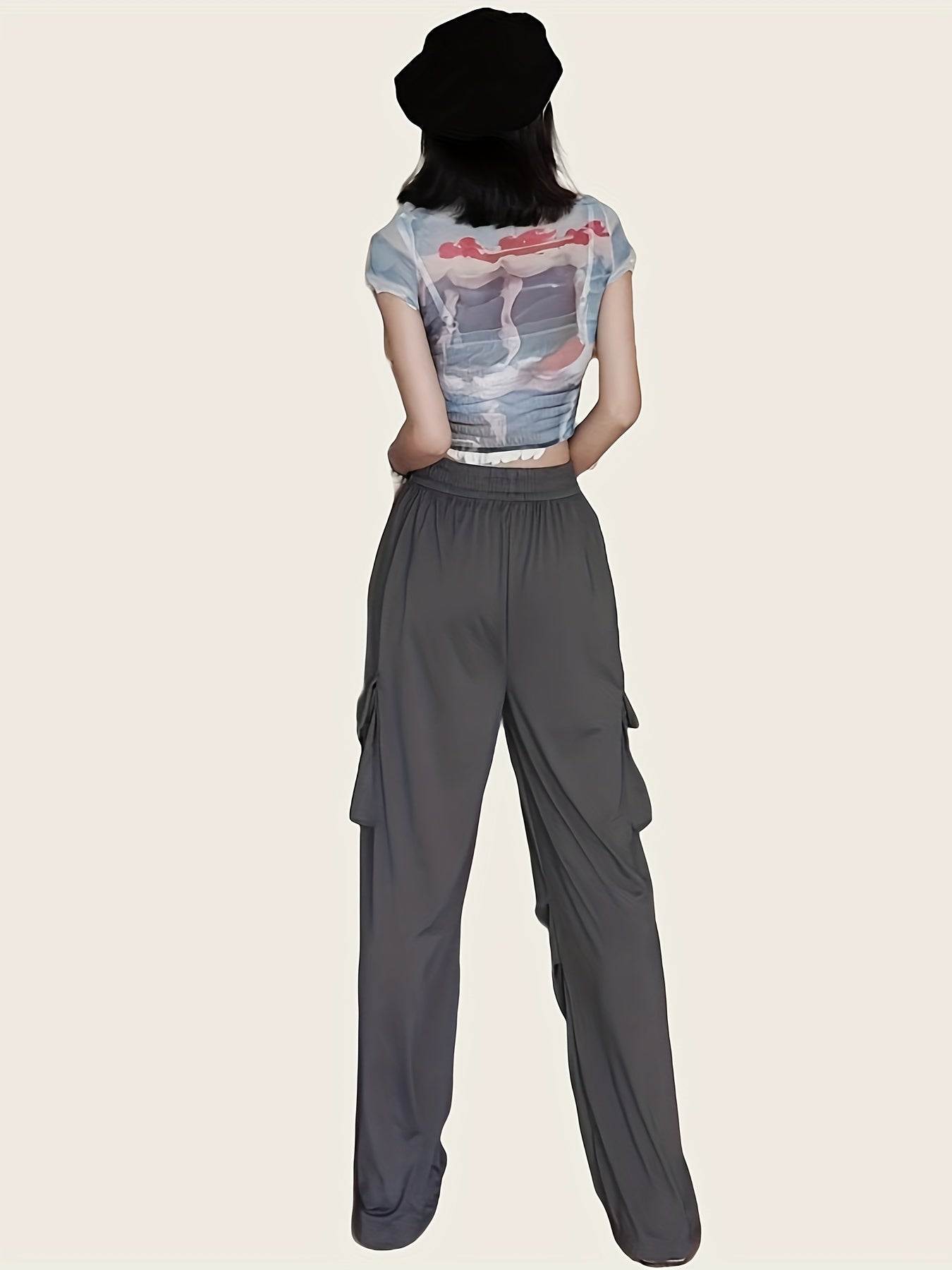 Quick Drying Parachute Wide Leg Pants