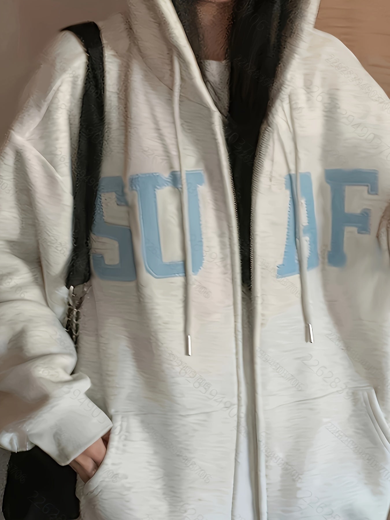 Spring and Autumn Design Sensation Korean Style Loose Versatile Zip-Up Cardigan Jacket, Trendy Hooded Sweatshirt with Comfortable Zipper
