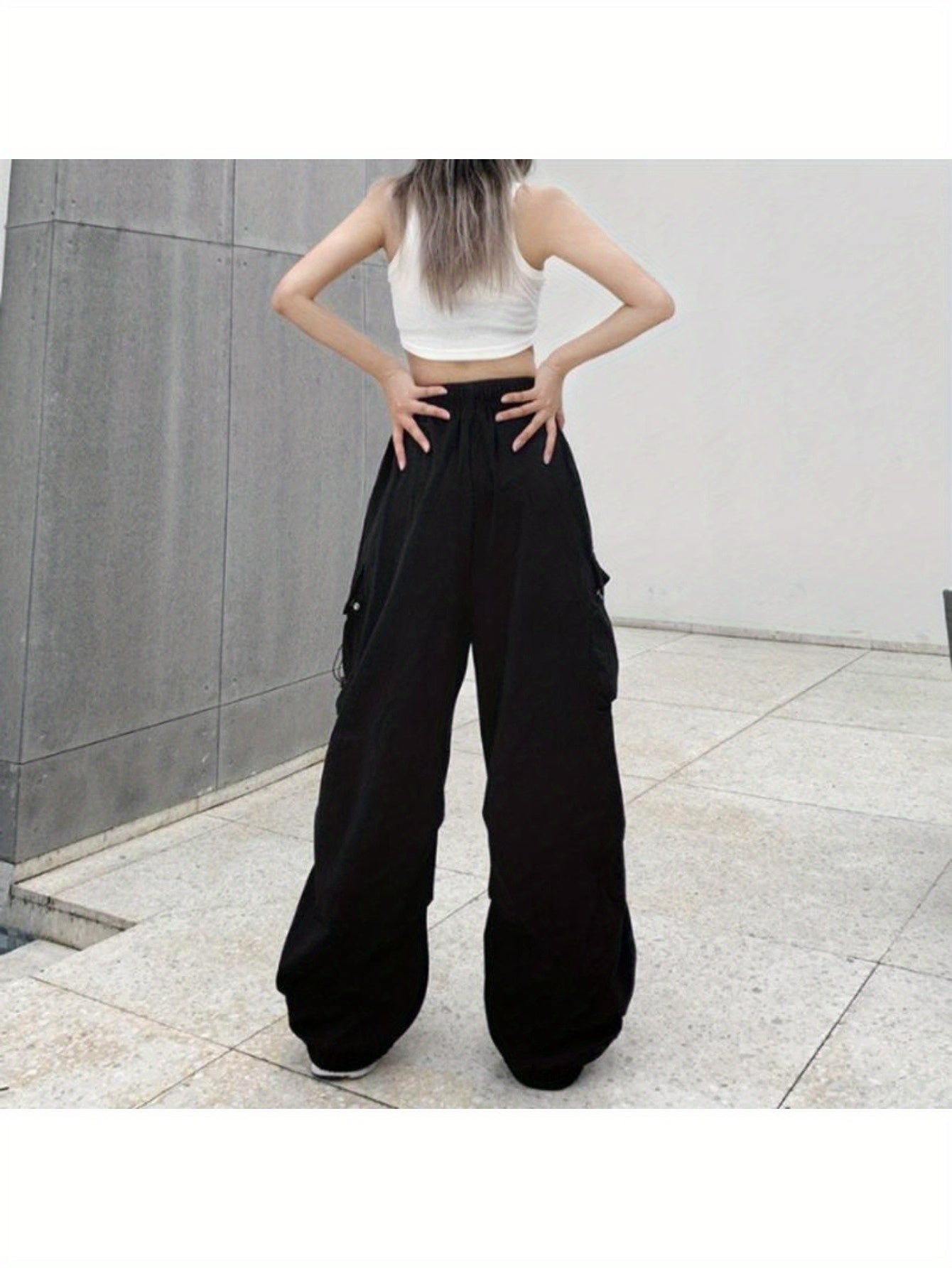 Streetwear Parachute Pants Streetwear Baggy Parachute Pants | Women's & Men's Wide Leg Joggers Sweatpants Trousers Clothes