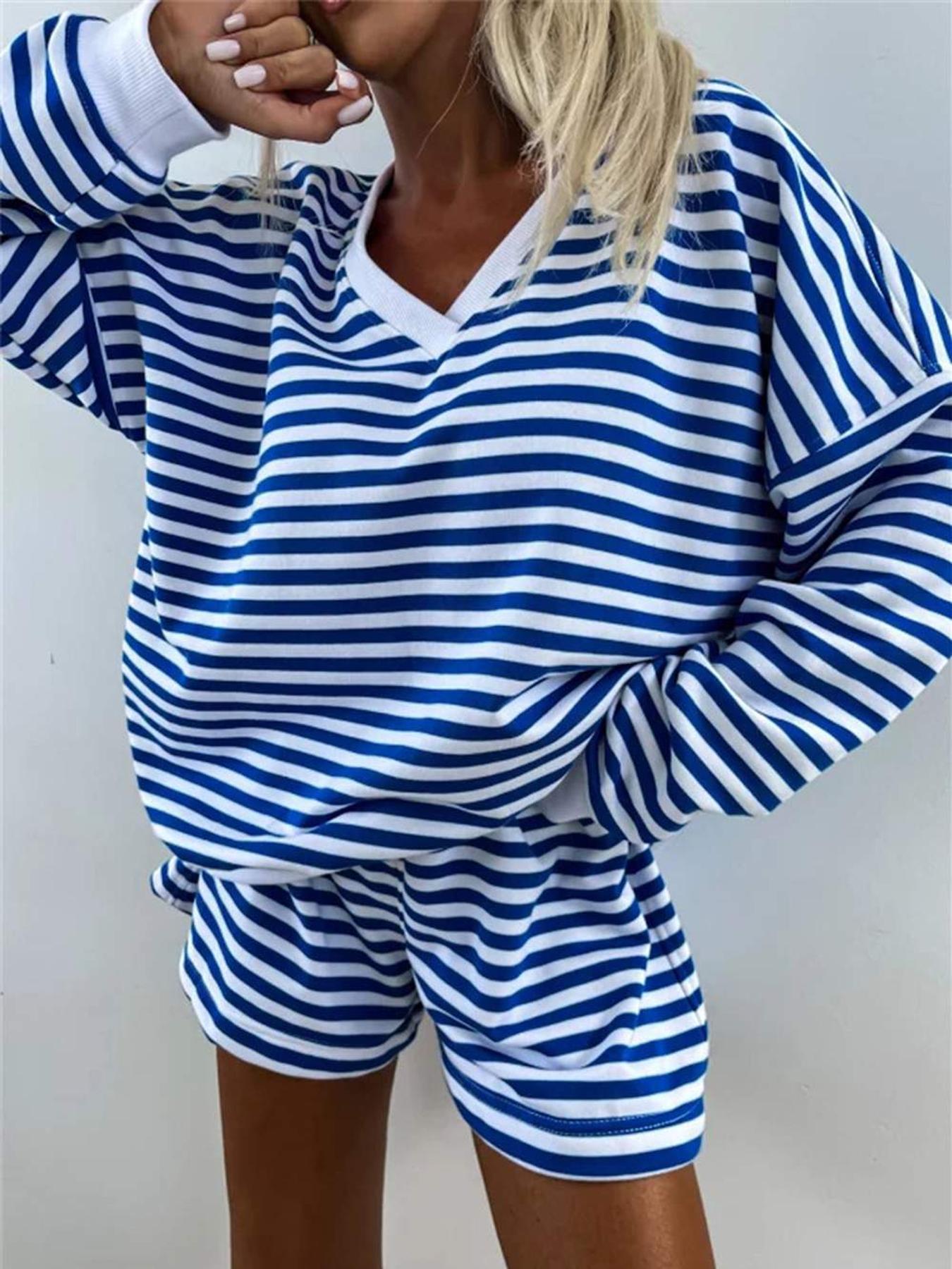 Stylish Striped Loungewear: Perfect Summer Set