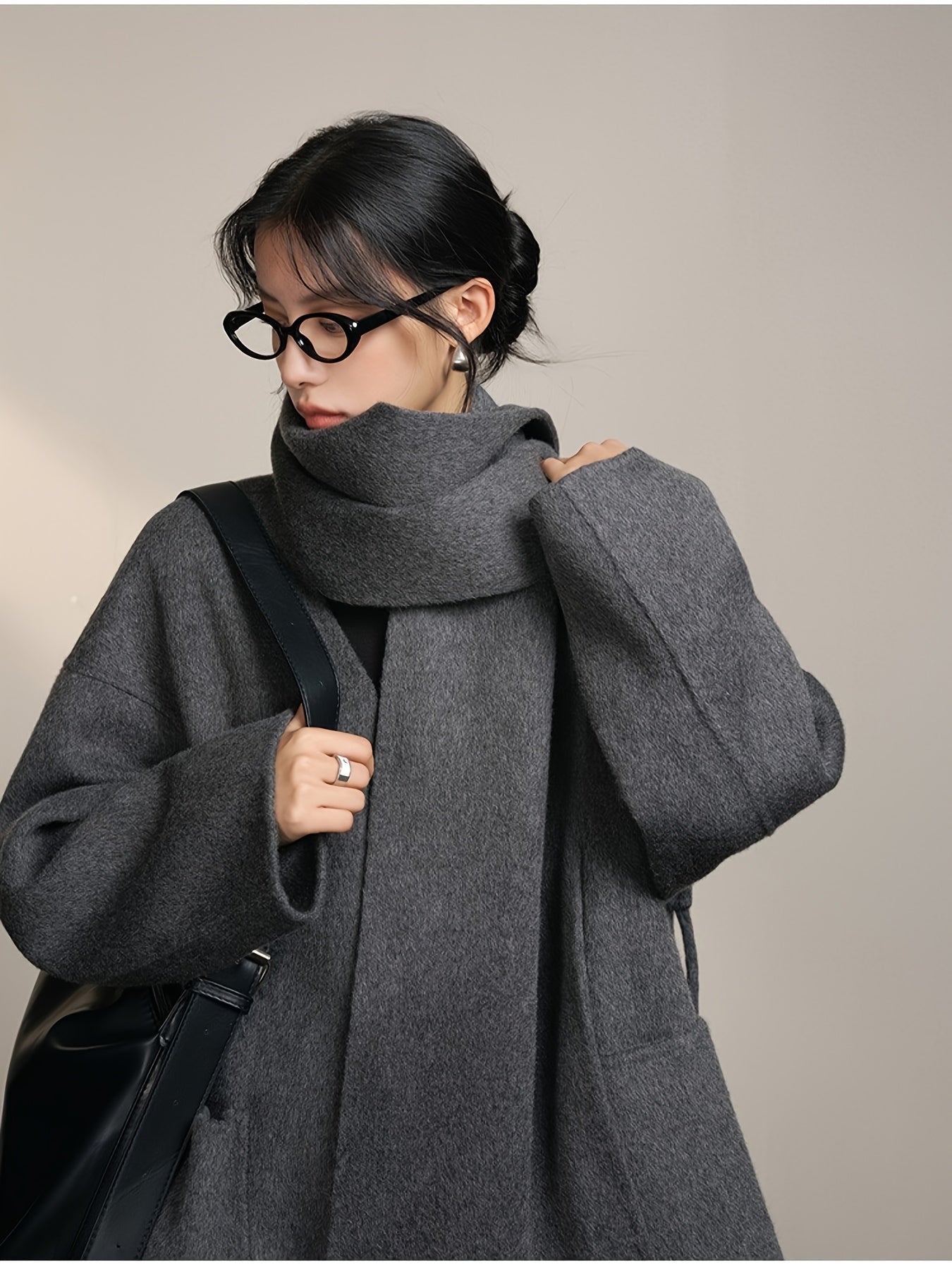 Women's Elegant Korean Winter Coat - Long Formal & Casual Outerwear - Non-Stretchy Structure for Everyday & Special Events - Autumn\u002FWinter Season Outerwear - by Youden Choi