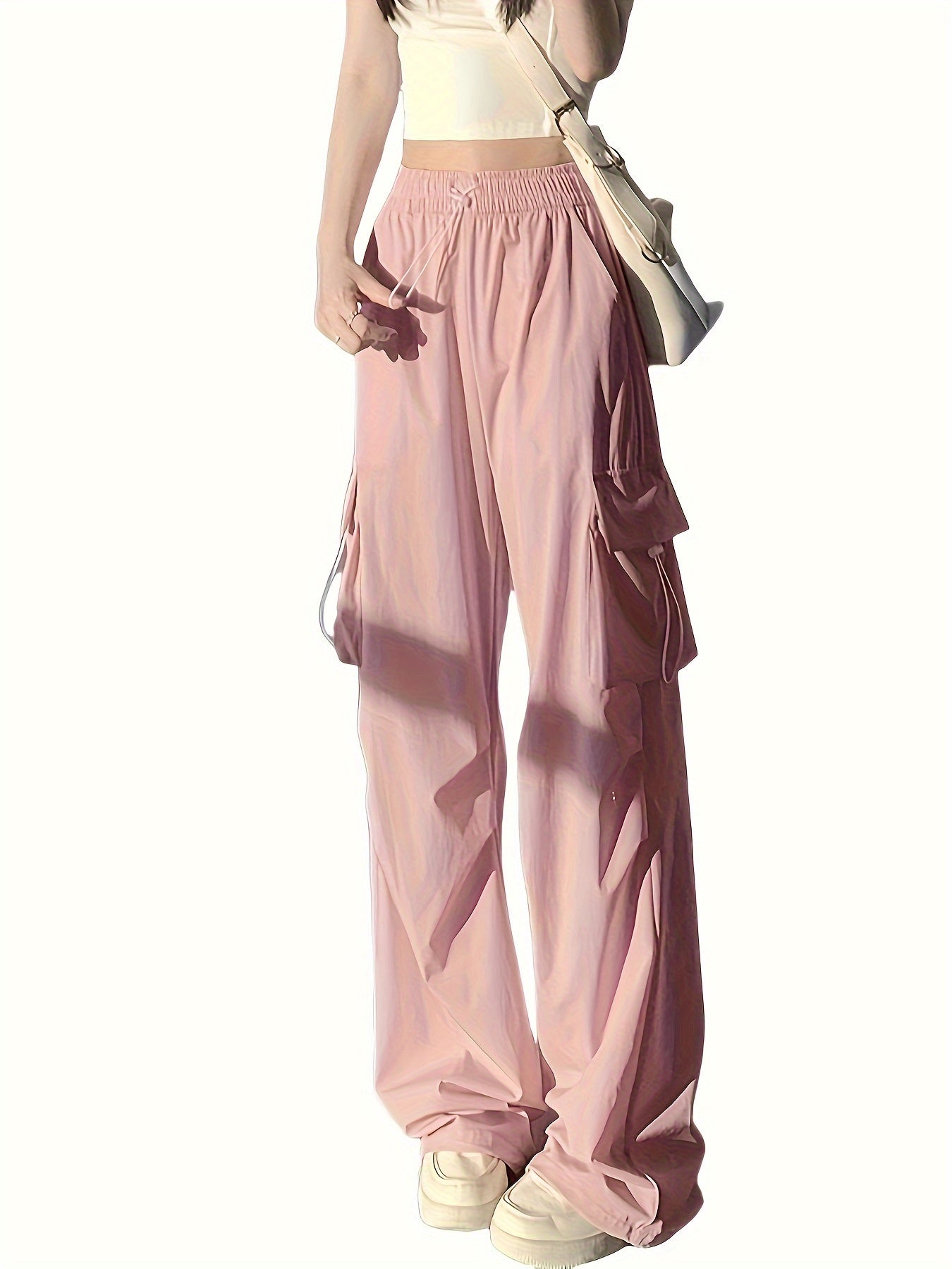 Quick Drying Parachute Wide Leg Pants