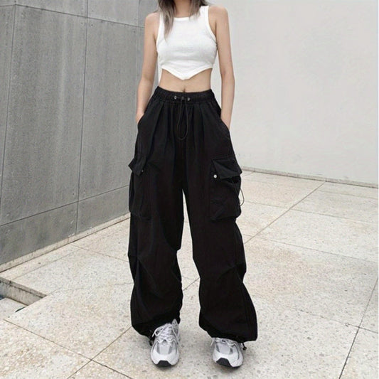 Streetwear Parachute Pants Streetwear Baggy Parachute Pants | Women's & Men's Wide Leg Joggers Sweatpants Trousers Clothes