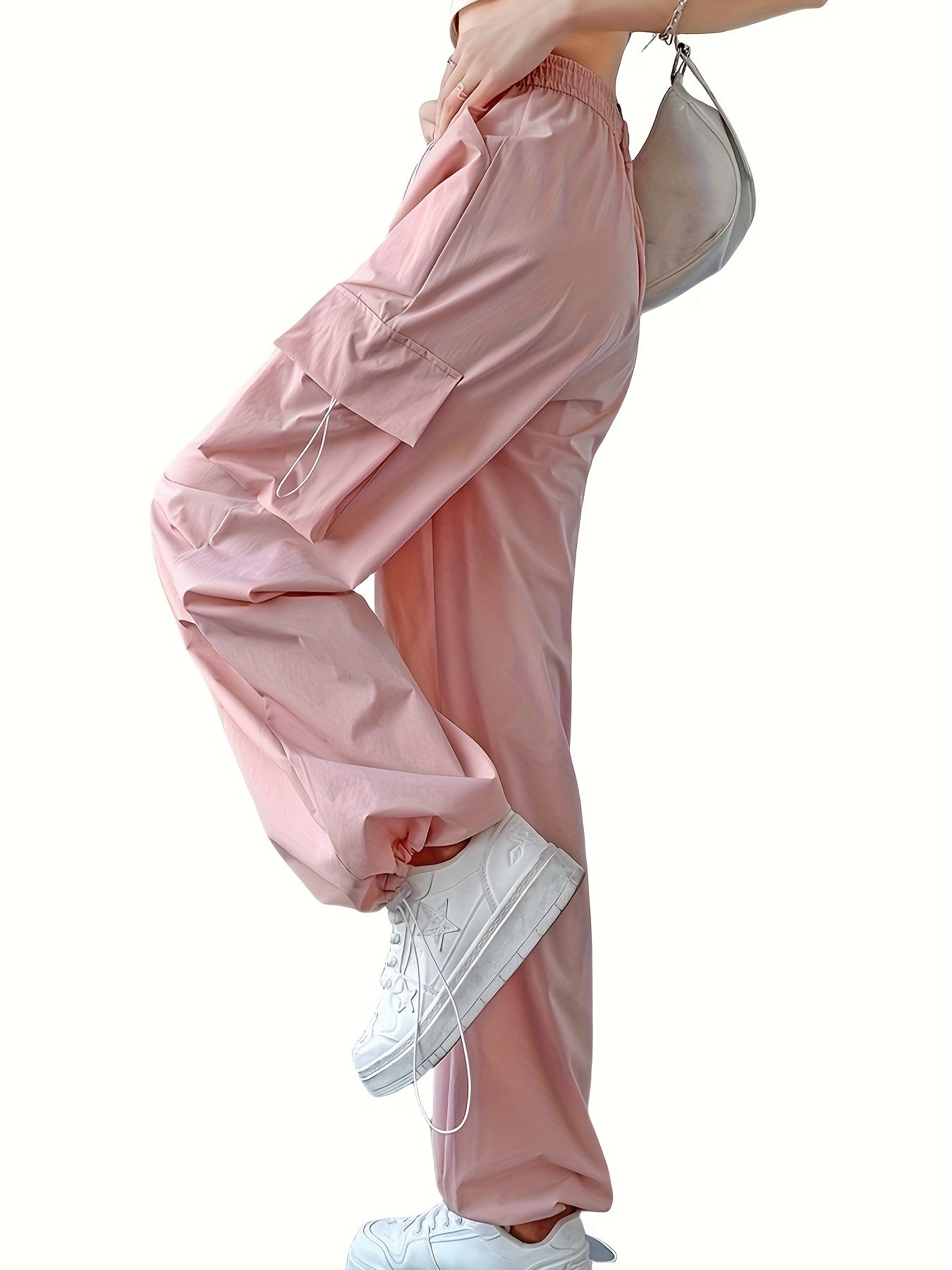 Quick Drying Parachute Wide Leg Pants