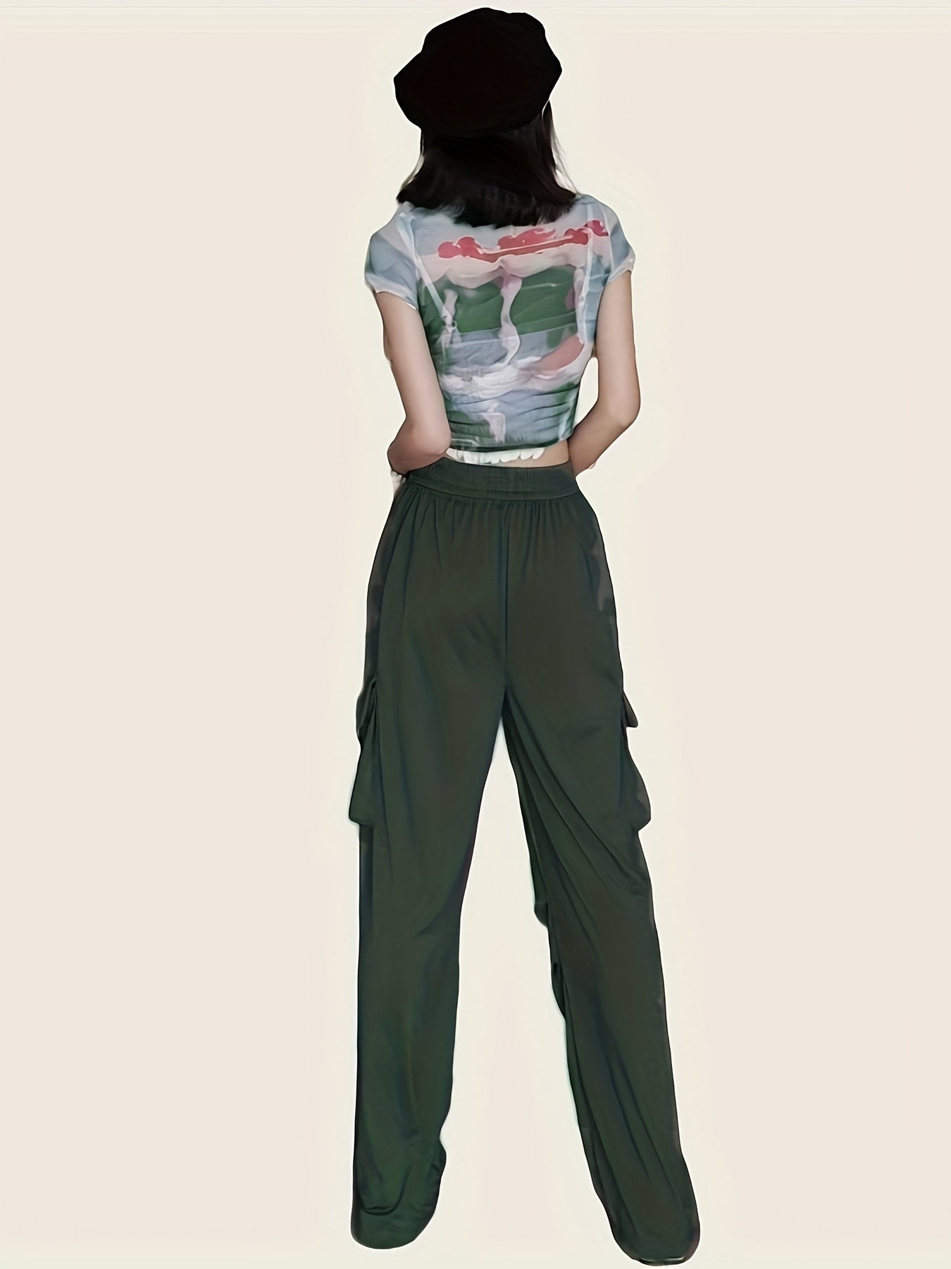 Quick Drying Parachute Wide Leg Pants