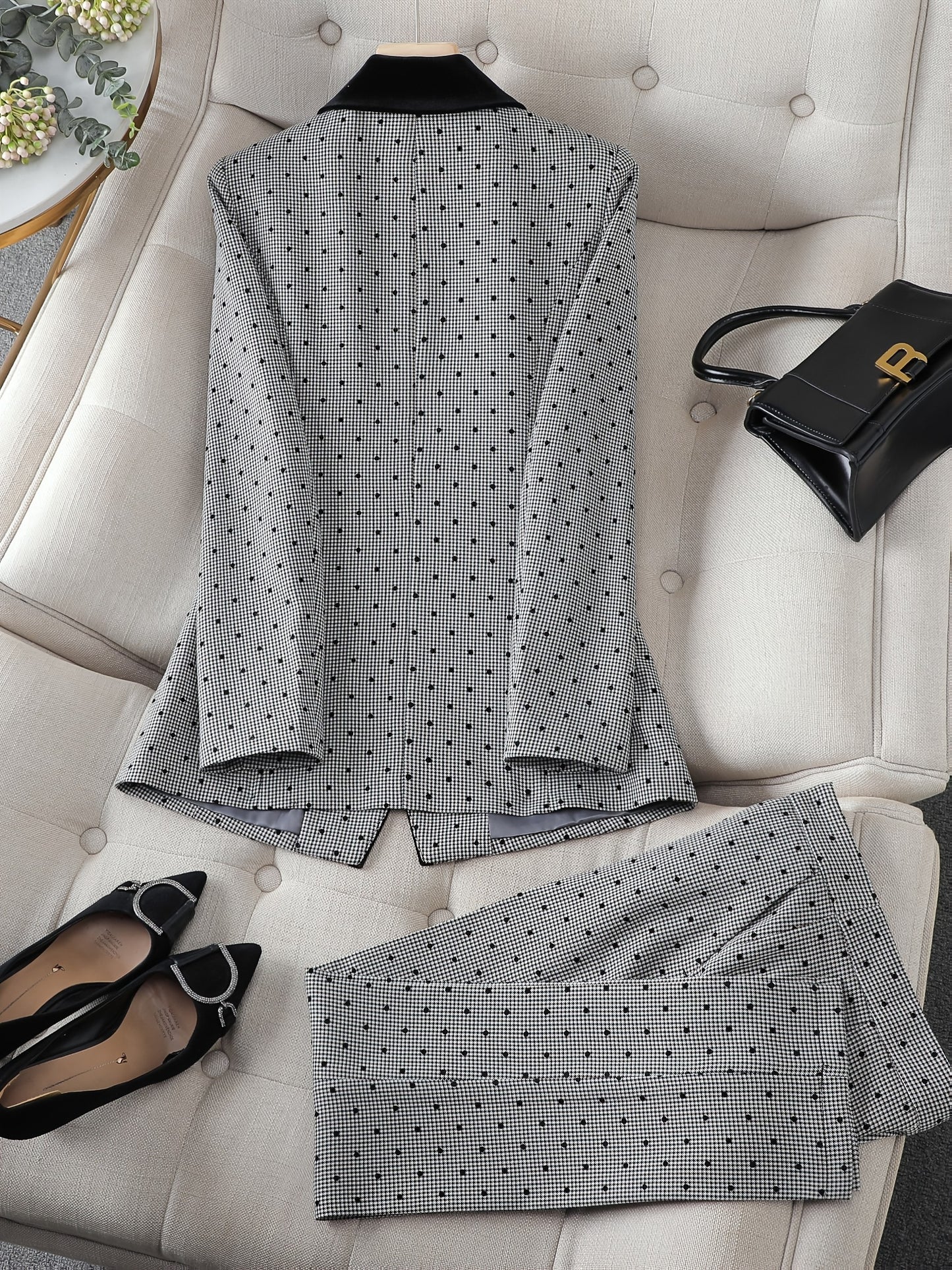 Elegant Women's Suit Elegant Stylish Women's Suit | Two-Piece Set, Workwear, Formal Suit, Top and Bottom Outfit, Women's Wear Ensemble